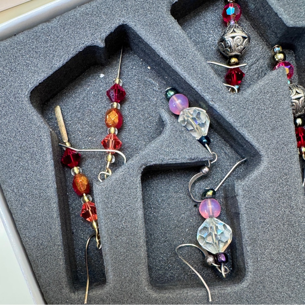 Earring Bundle! Swarovski Crystal Bead Earring Collection with Viktor & Rolf Box - Picture 8 of 12